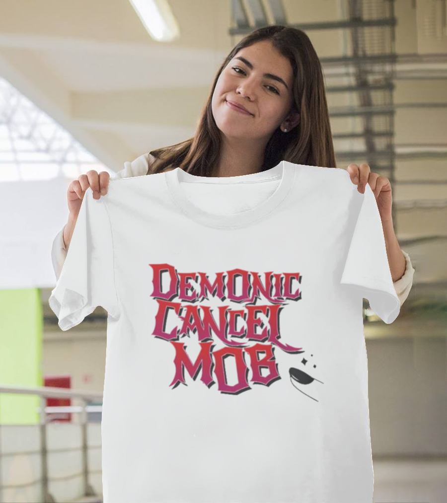 Demonic Cancel Mob Vintage Gothic T-Shirt