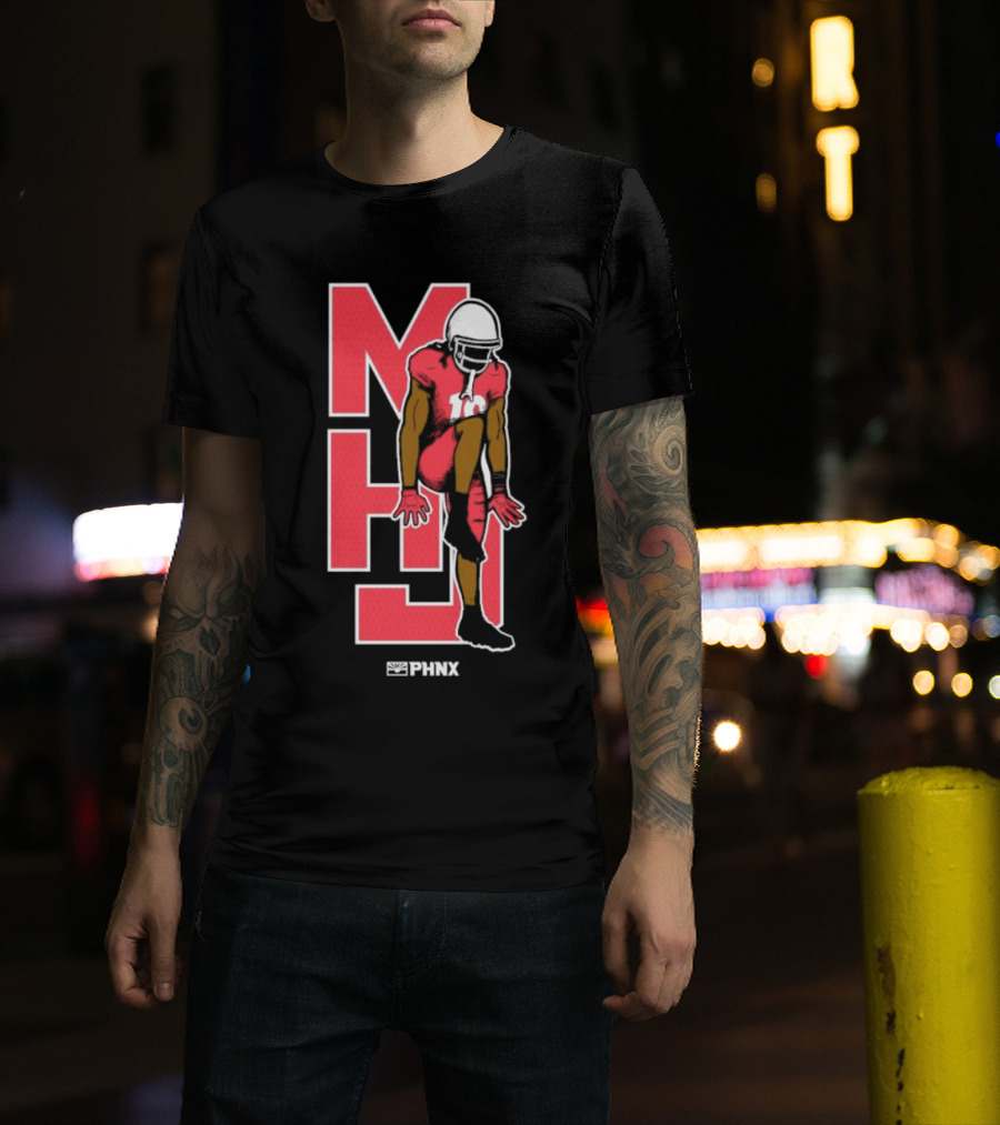 MHJ PHNX Cardinals Football Player Iconic Pose T-Shirt