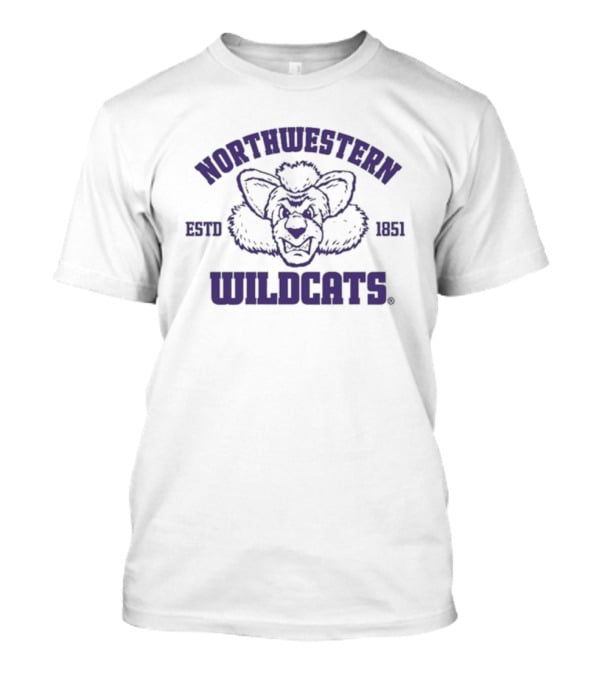 Northwestern Wildcats ESTD 1851 Sport Grey Women’s Lacrosse Willie T-Shirt