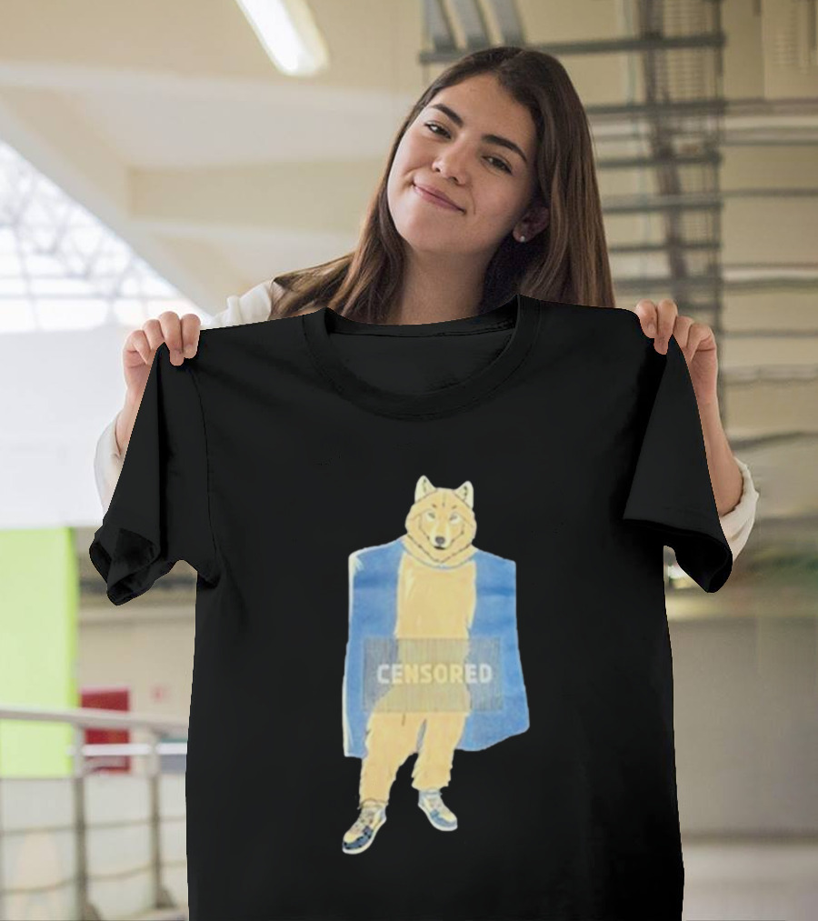 Lisan Jal Gaib Censored Wolf Retro Sneakers T-Shirt