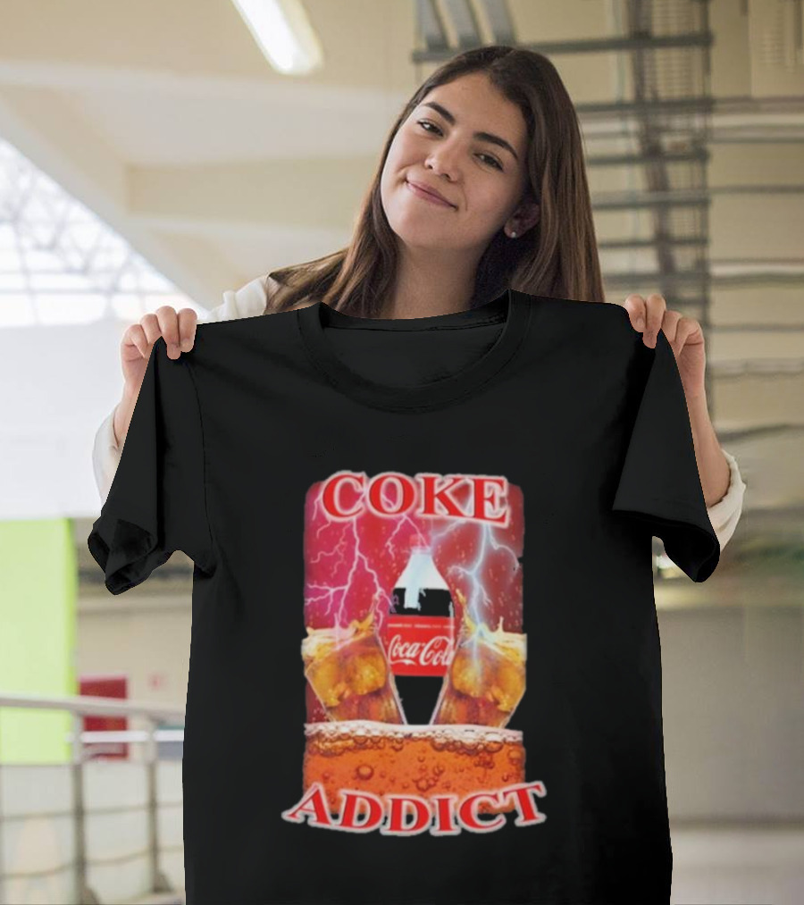 Coke Addict Orbital Clothing Coca-Cola Lightning Bubbles T-Shirt