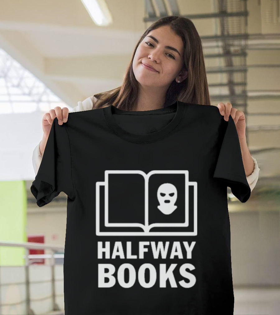 Shea Serrano Halfway Books Open Book Mask T-Shirt