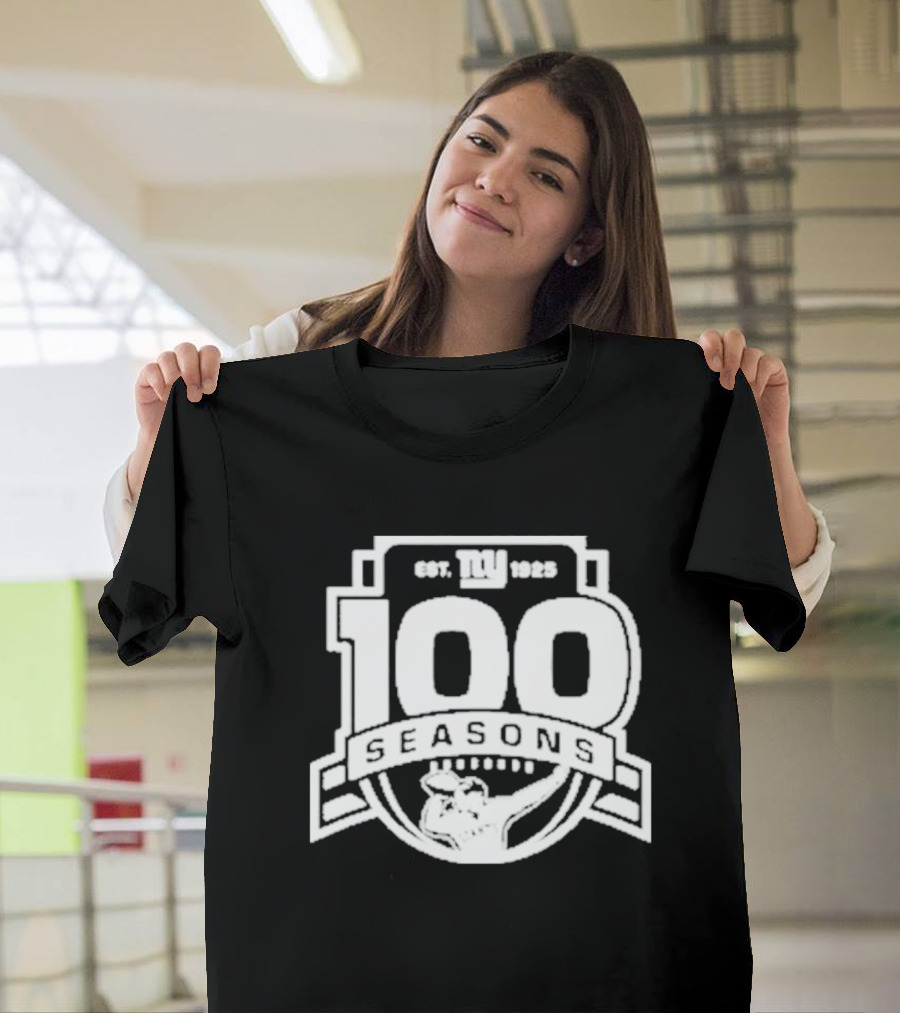 New York Giants Est. 1925 100 Seasons Starter Black T-Shirt
