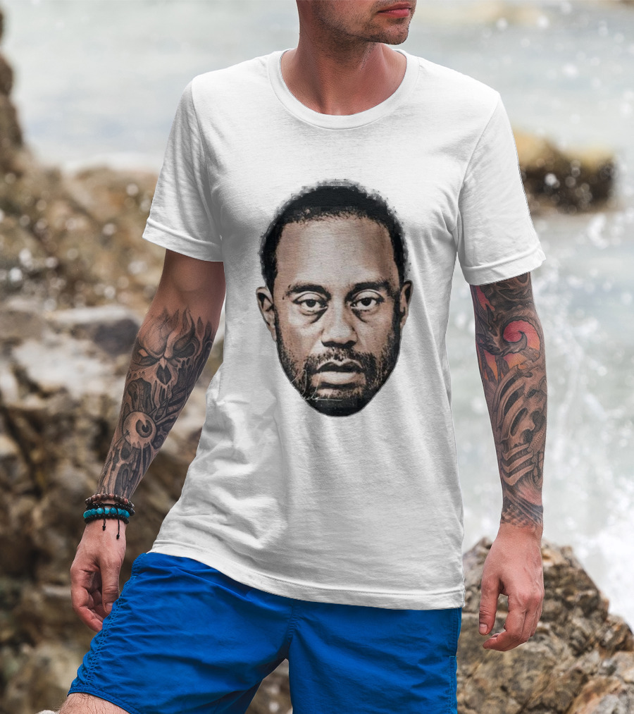 Tiger Woods Face Shot T-Shirt