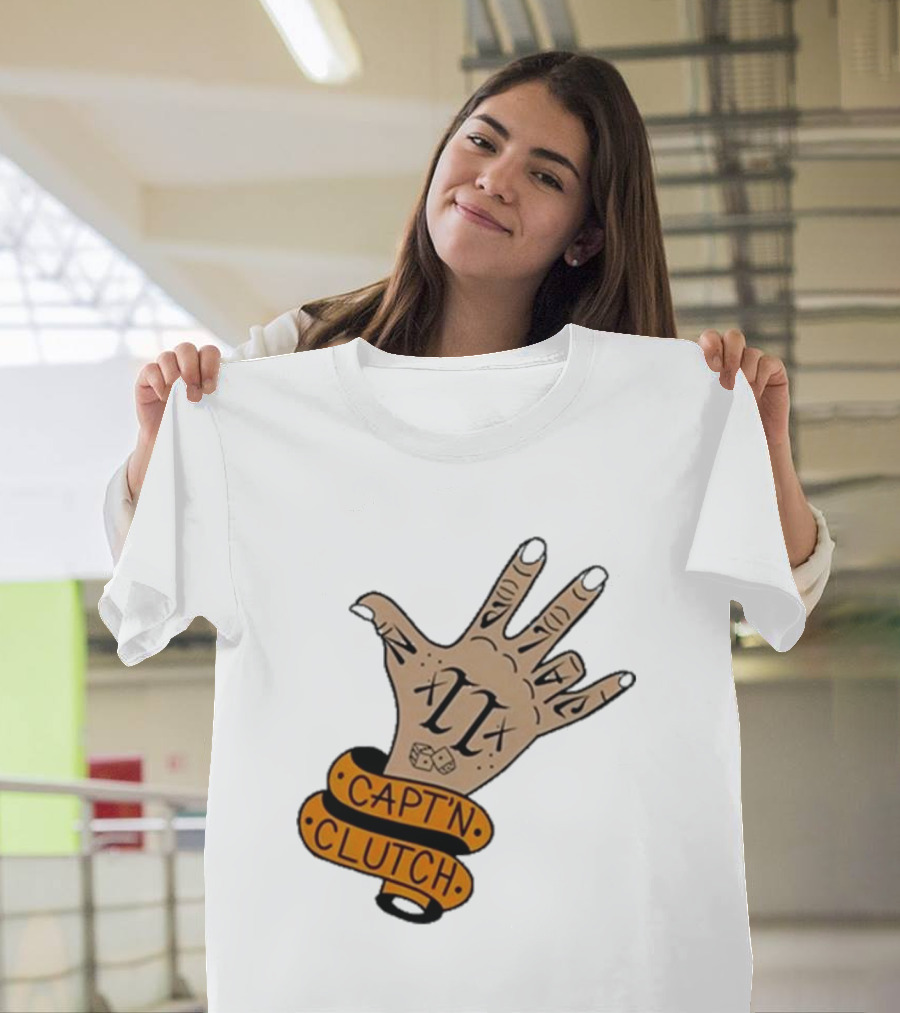 Cap’n Clutch Five Dice Hand Tattoo T-Shirt