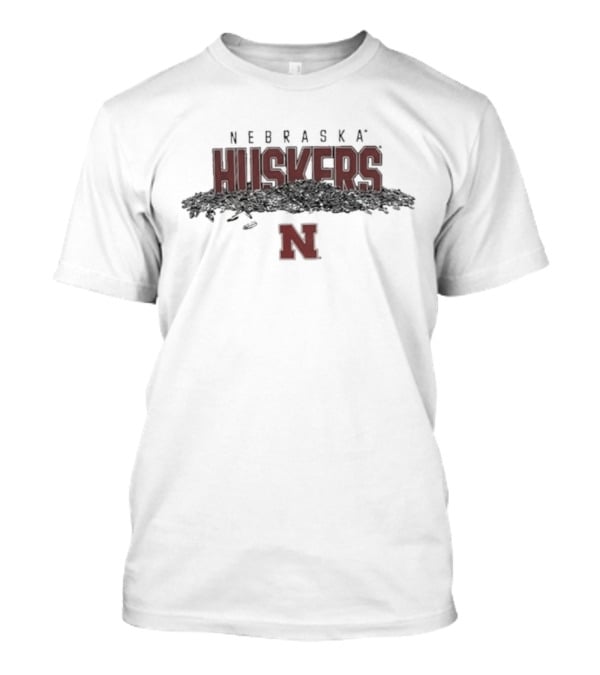Nebraska Huskers Baseball Sunflower Seeds Logo N T-Shirt