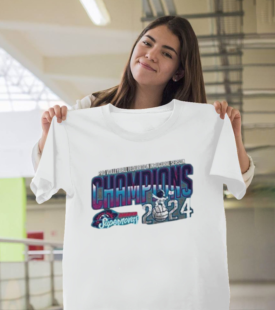 PRO Volleyball Federation Inaugural Season Champions 2024 Supernovas T-Shirt