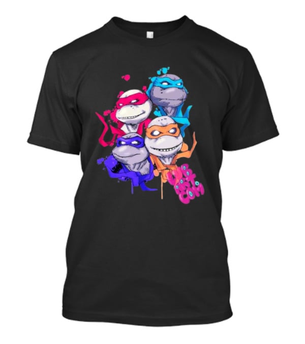 Neon TMNT Characters Pop T-Shirt