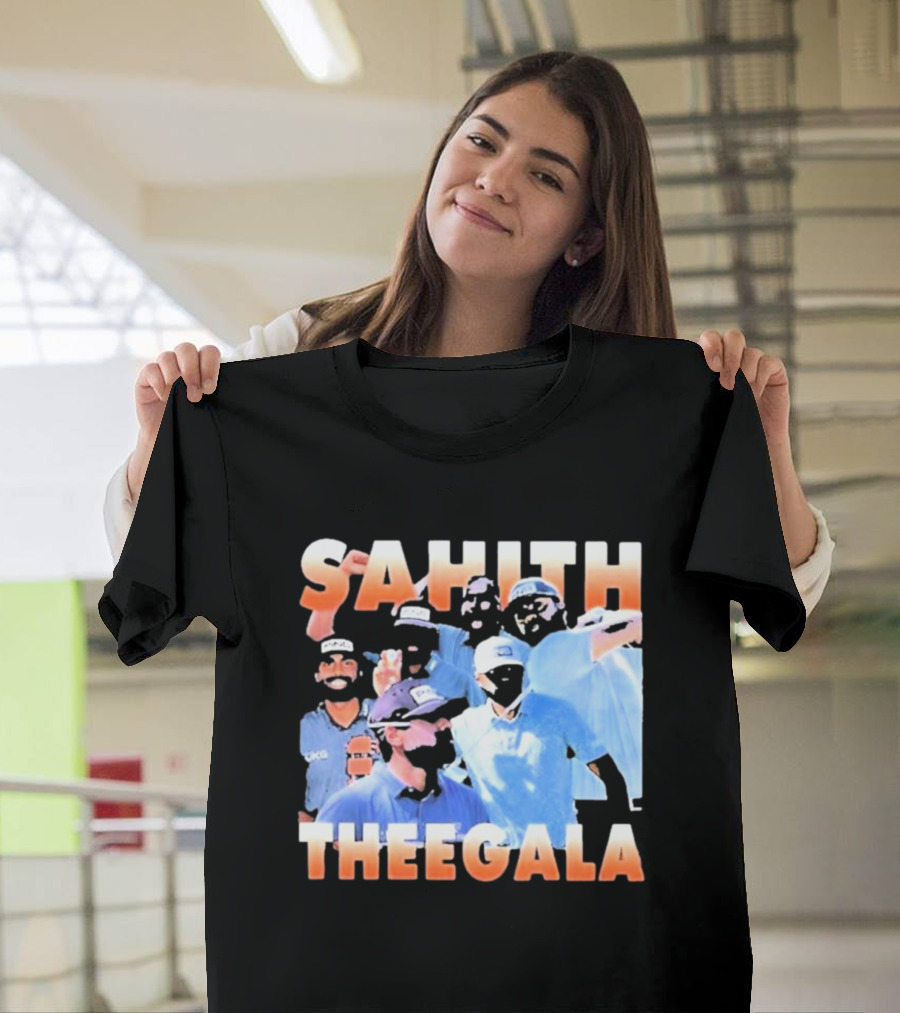 Sahith Theegala Celebratory Golf Moments T-Shirt
