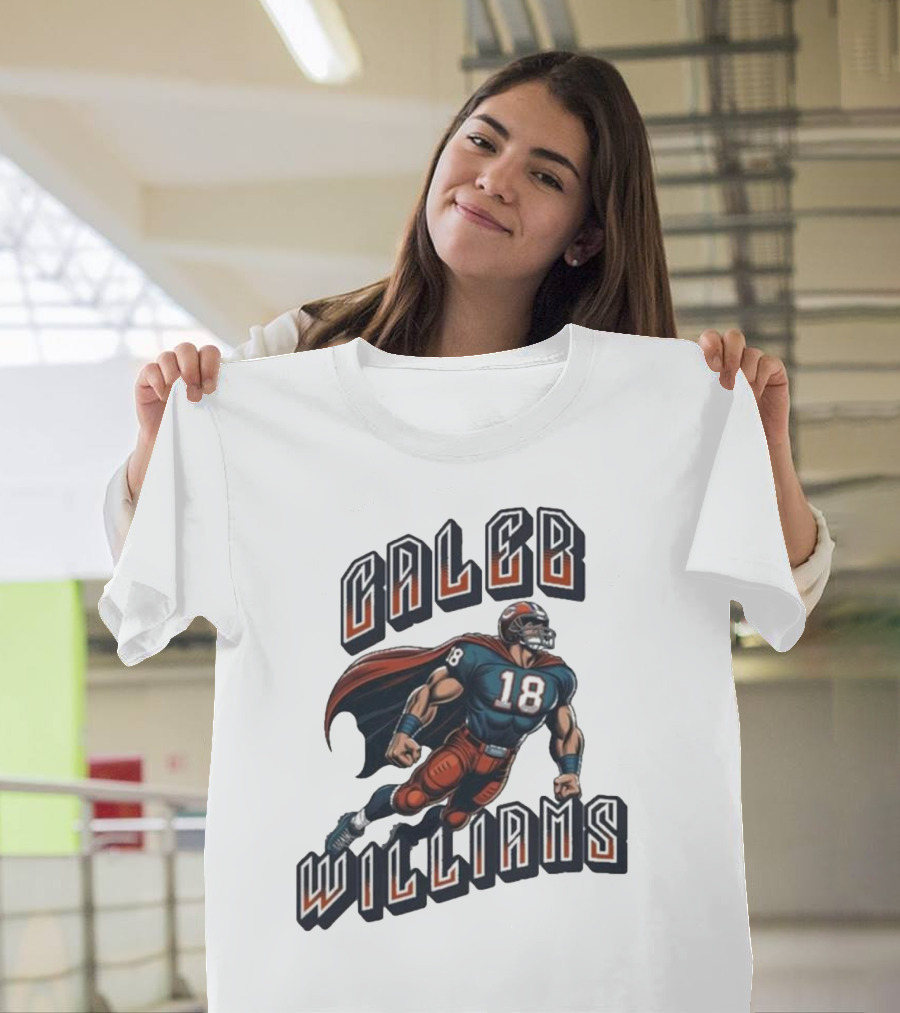 Caleb Williams Football Heroic Number 18 Superhero T-Shirt