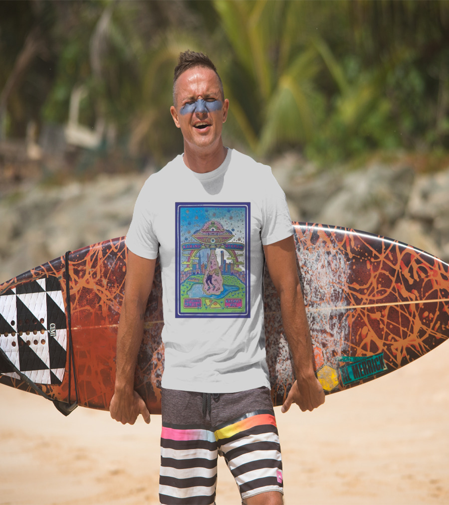 Karina Rykman May 18 2024 UFO Skyline Racket NYC T-Shirt