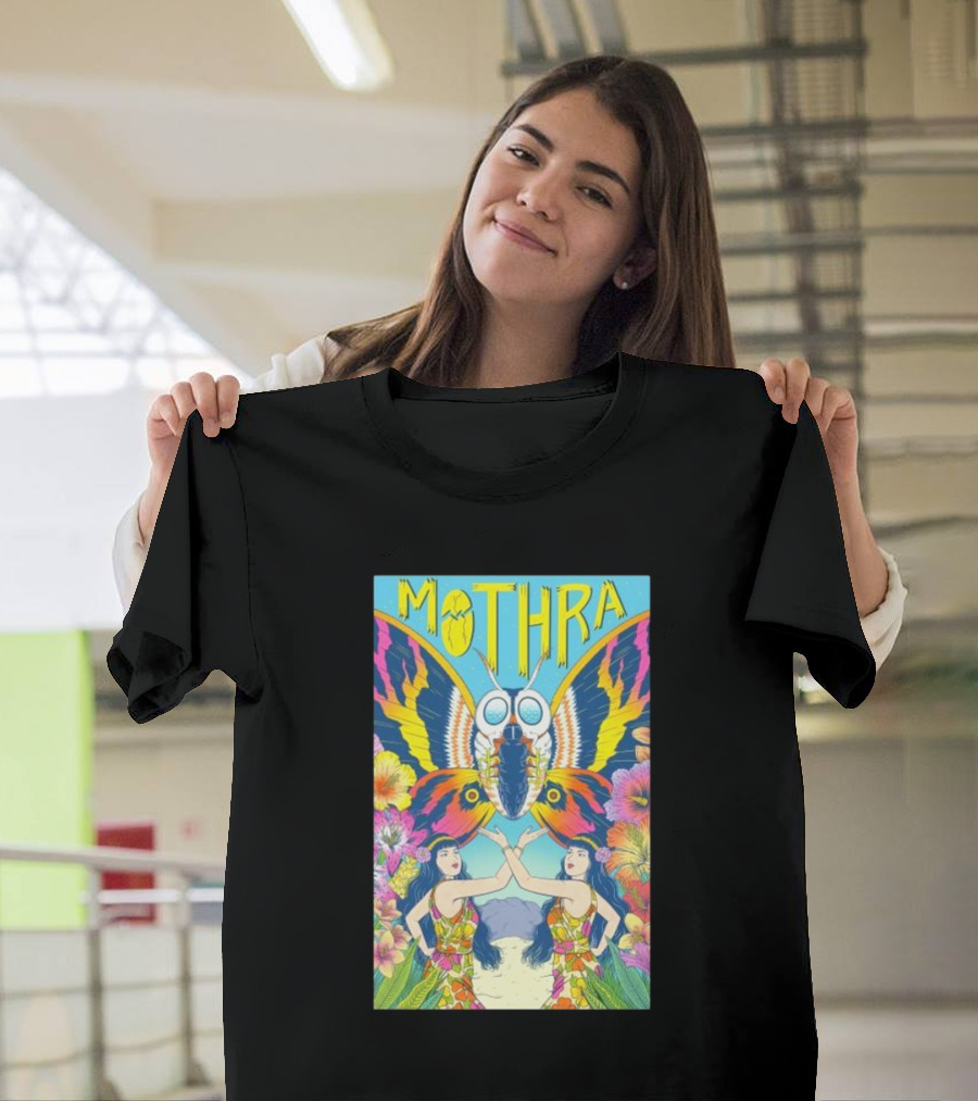 Mothra Vibrant Art by Jenn Woodall Queen of the Monsters T-Shirt