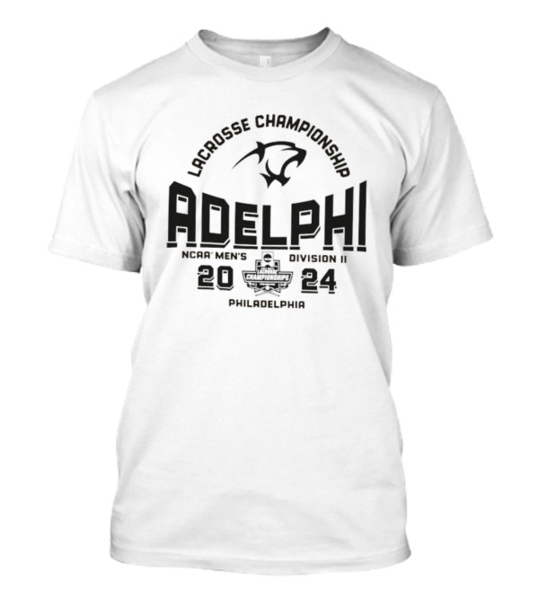 Adelphi Panthers 2024 NCAA Men's Division II Lacrosse Championship Philadelphia T-Shirt