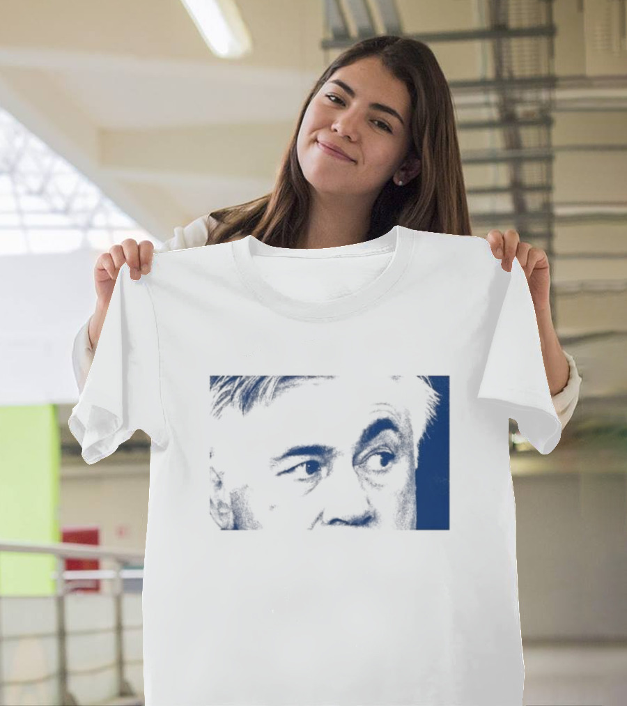 Don Carlo Ancelotti Eyes AOF Images in Blue T-Shirt