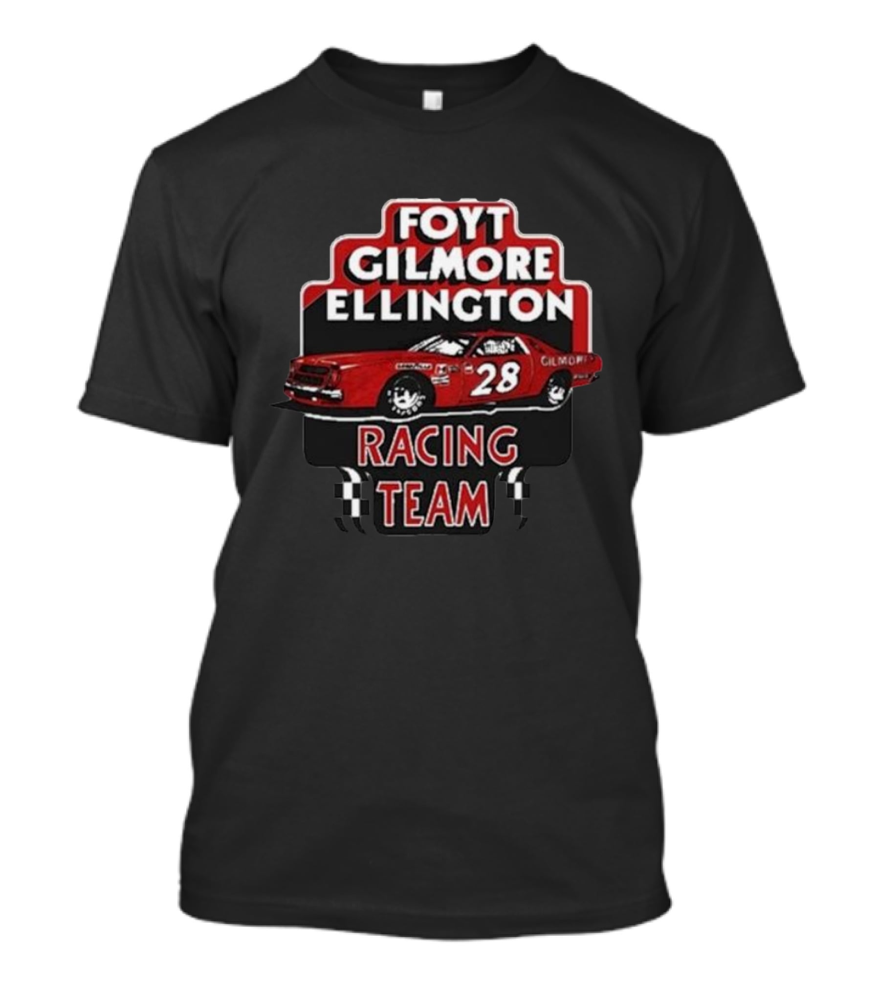 Foyt Gilmore Ellington Racing Team Car 28 Retro Motorsport T-Shirt