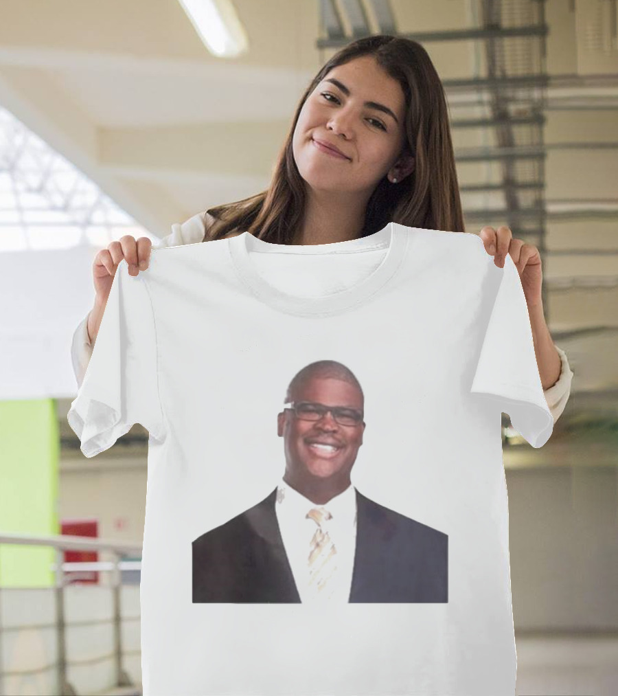 Gary Kaltbaum Charles Payne Black Suit White Shirt Gold Tie T-Shirt