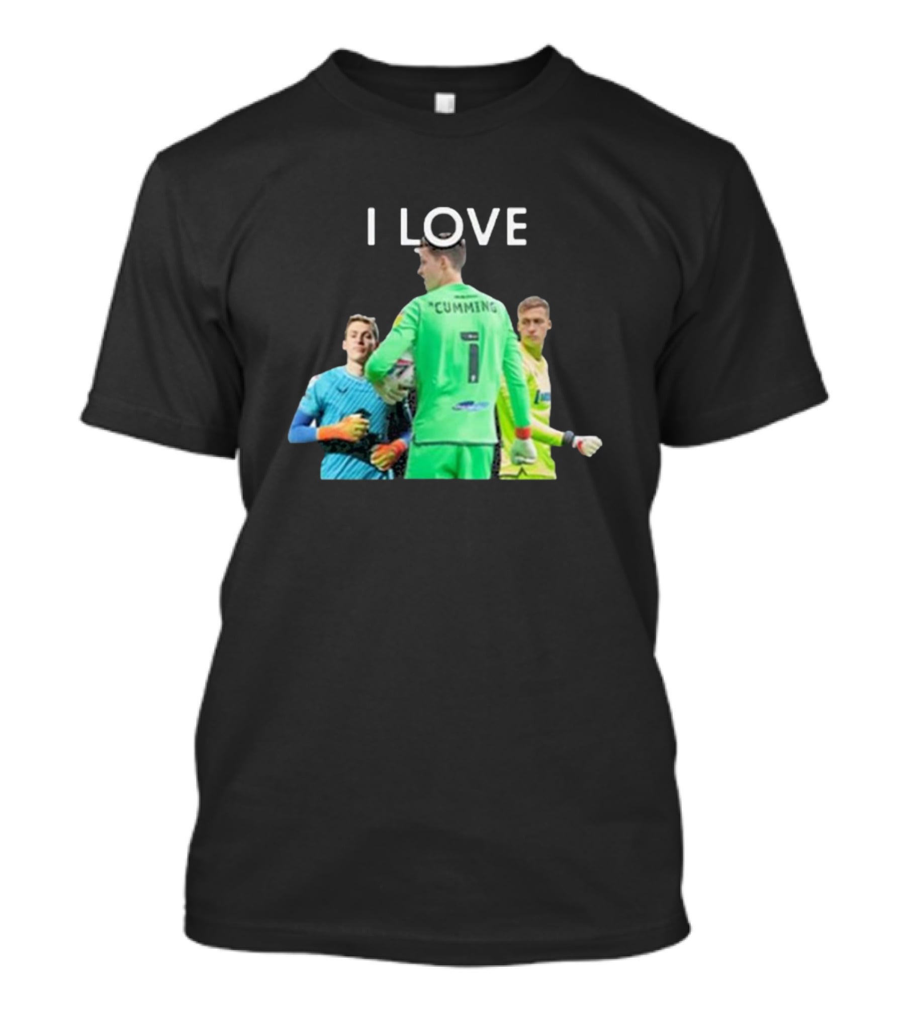 I Love Cumming Soccer Goalkeeper Trio T-Shirt