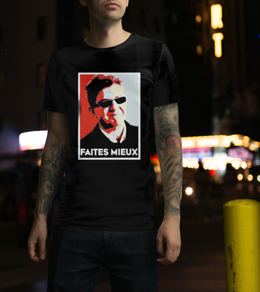 Faites Mieux Red And Black Pop T-Shirt