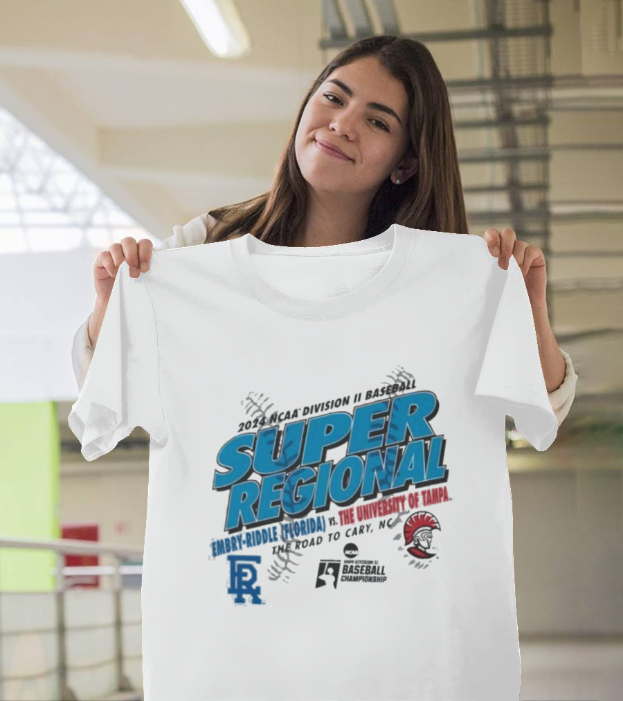 Super Regional Embry-Riddle Florida Vs The University Of Tampa NCAA Baseball T-Shirt