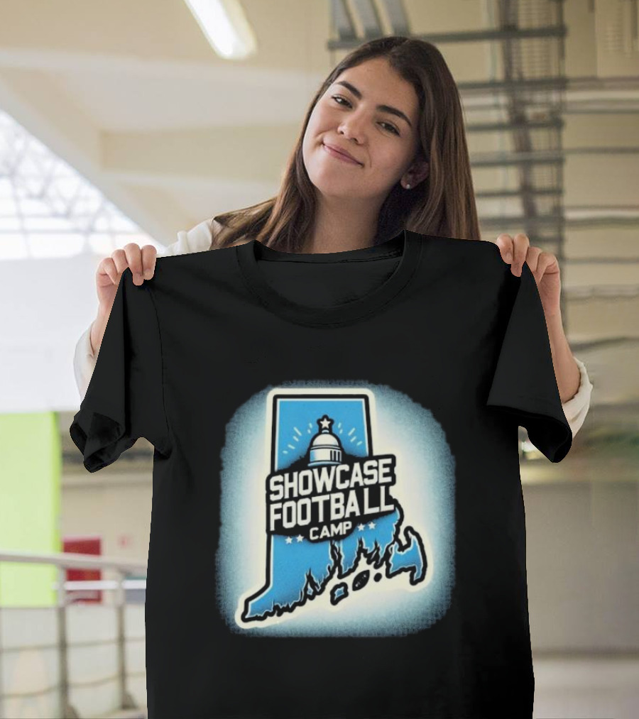 Showcase Football Camp Rhode Island Capitol Map T-Shirt