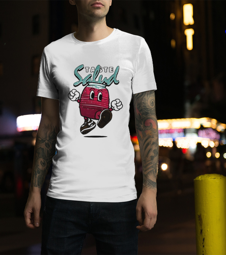 Taste Salud Hydration Immunity Energetic Cartoon Character T-Shirt