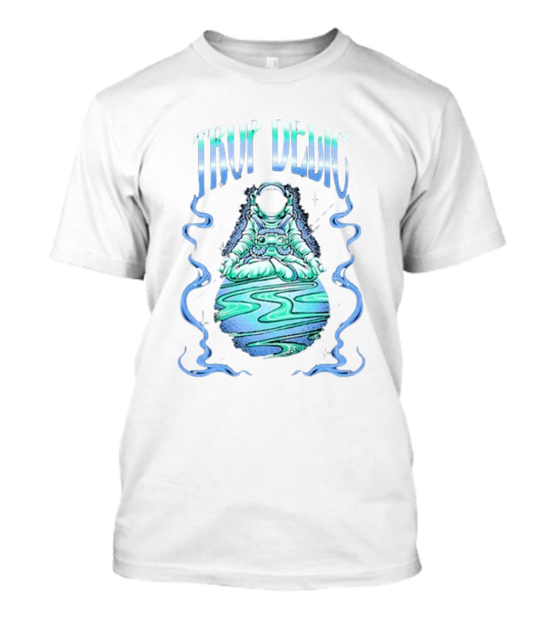 Tropidelic Yoga Spaceman Floating On Cosmic Waves Tour 24 T-Shirt