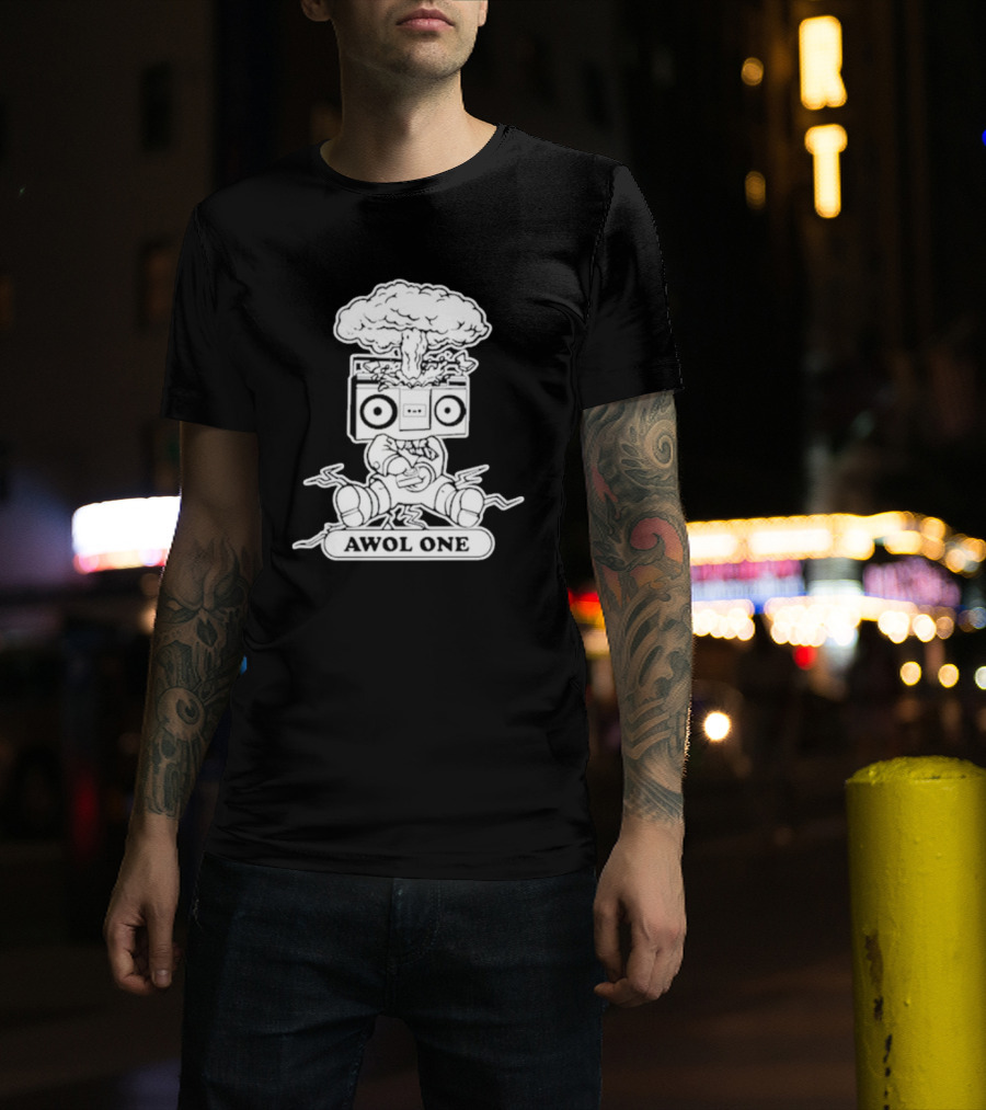 Awol One Exploding Boombox Head T-Shirt