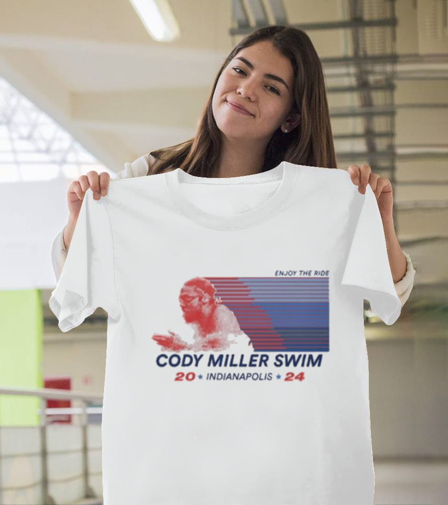 Cody Miller Swim Fast Lane 2024 Indianapolis T-Shirt