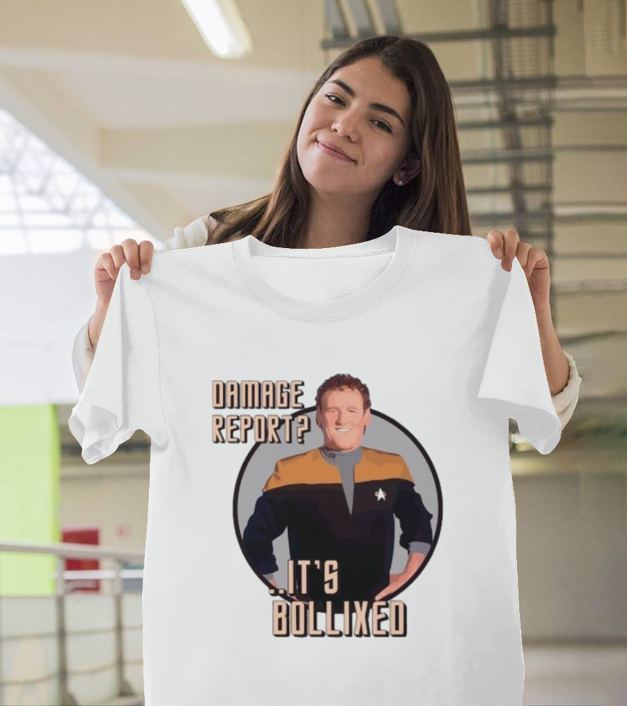 Damage Report It’s Bollixed Star Trek Inspired Character With Uniform T-Shirt