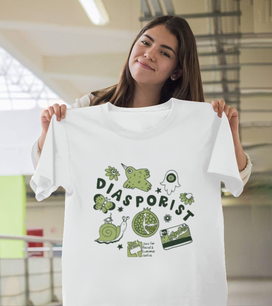 Diasporist Iconic Nature And Text Elements T-Shirt