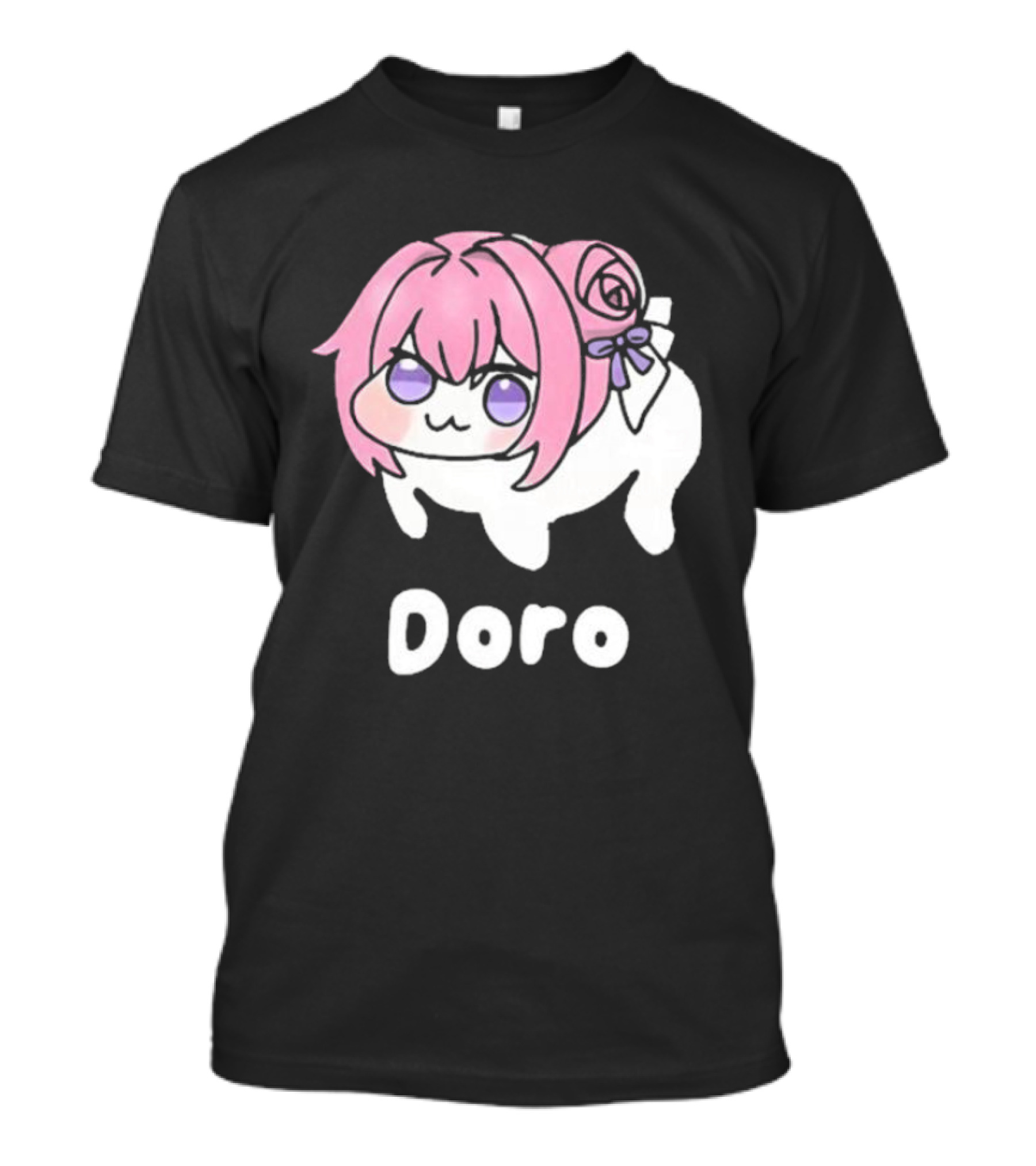 Doro Nikke Anime Pink Hair Character T-Shirt