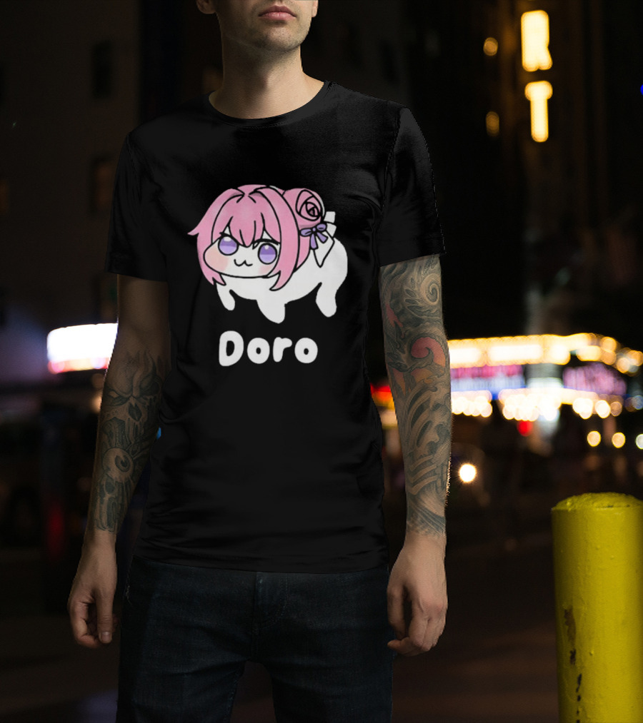 Doro Nikke Anime Pink Hair Character T-Shirt