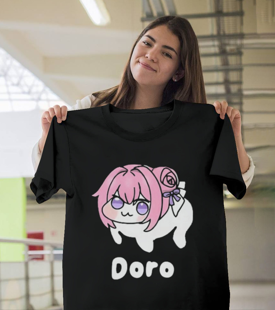 Doro Nikke Anime Pink Hair Character T-Shirt