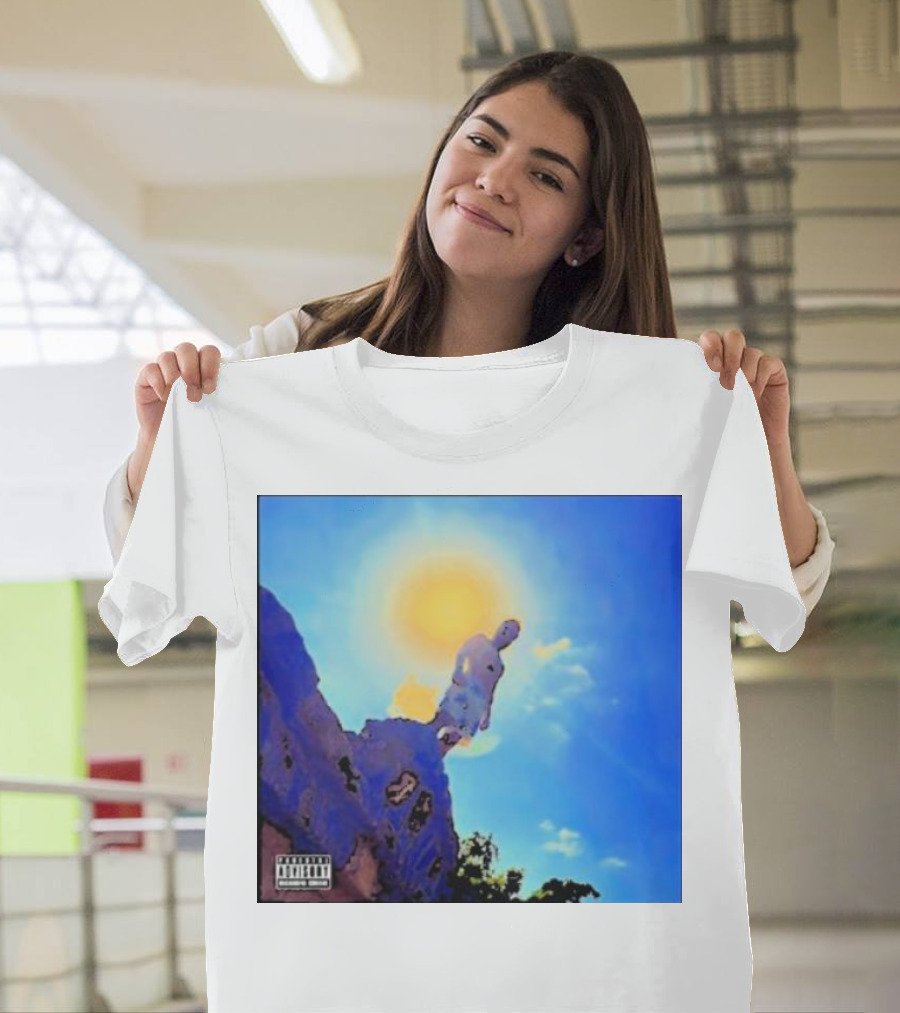 Wagmi Music Images Figure On Cliff With Sun And Clouds Cover T-Shirt