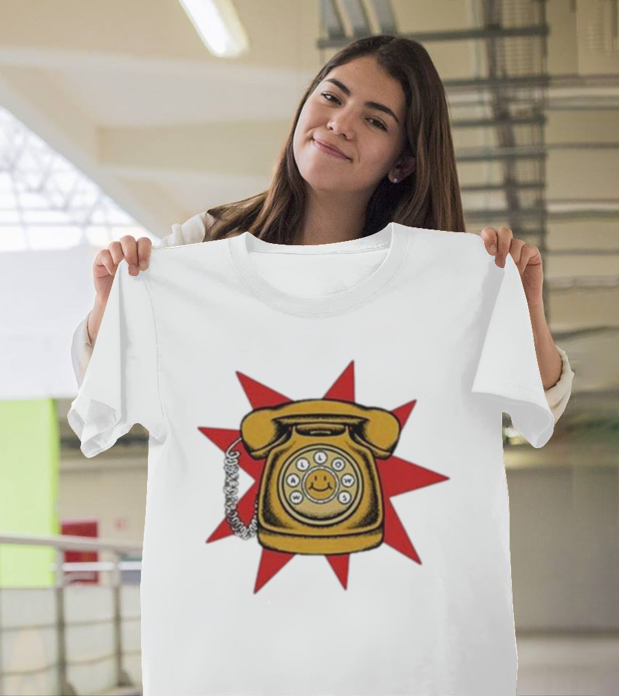 Wallows Music Vintage Phone Smiley Rotary Starburst Raglan T-Shirt