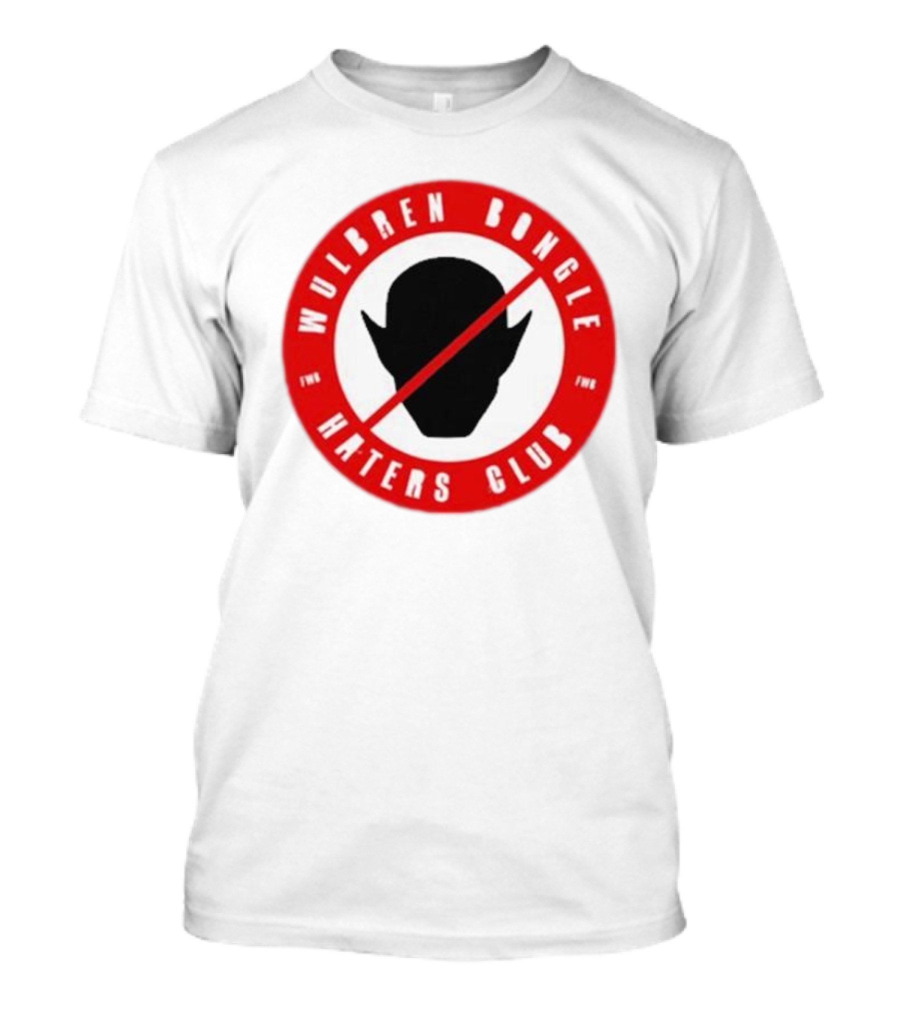 Wulbren Bongle Haters Club FWB Logo Red Circle T-Shirt