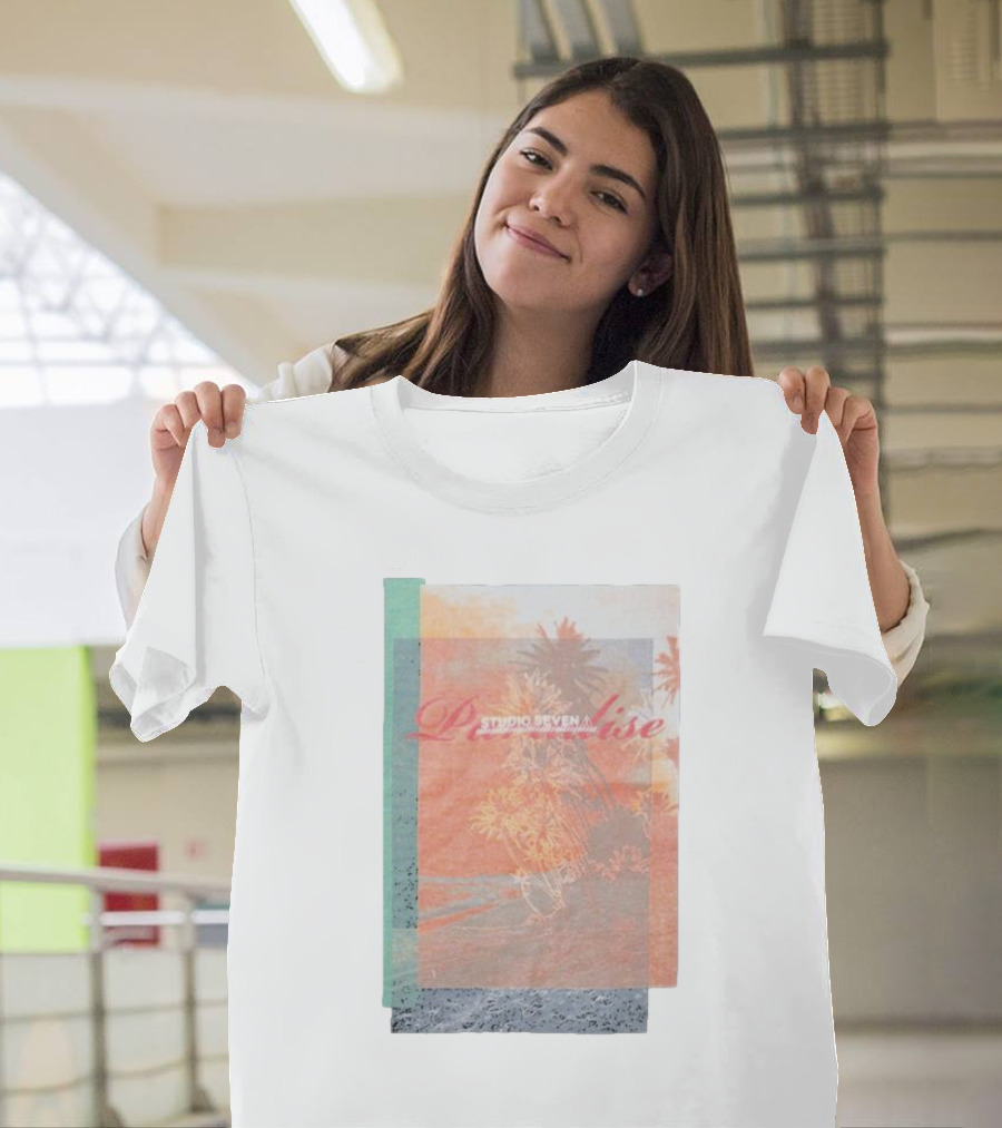 Paradise Studio Seven Tropical Overlay T-Shirt