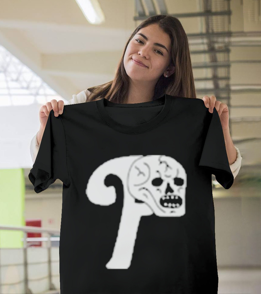 Philadelphia The Fighting Piss Missiles Skull T-Shirt