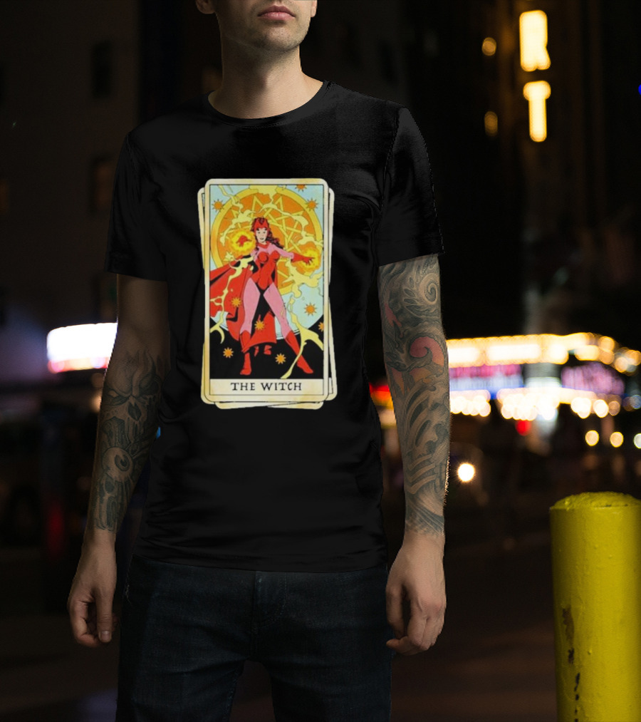 Tarot Card Featuring Scarlet Witch As The Witch T-Shirt