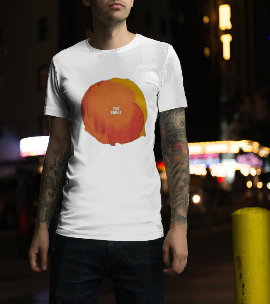 The Smile Sun Paint Texture Art Circle T-Shirt