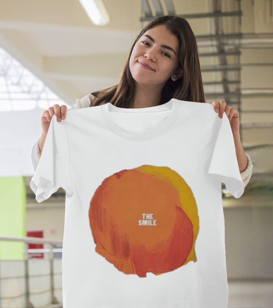 The Smile Sun Paint Texture Art Circle T-Shirt