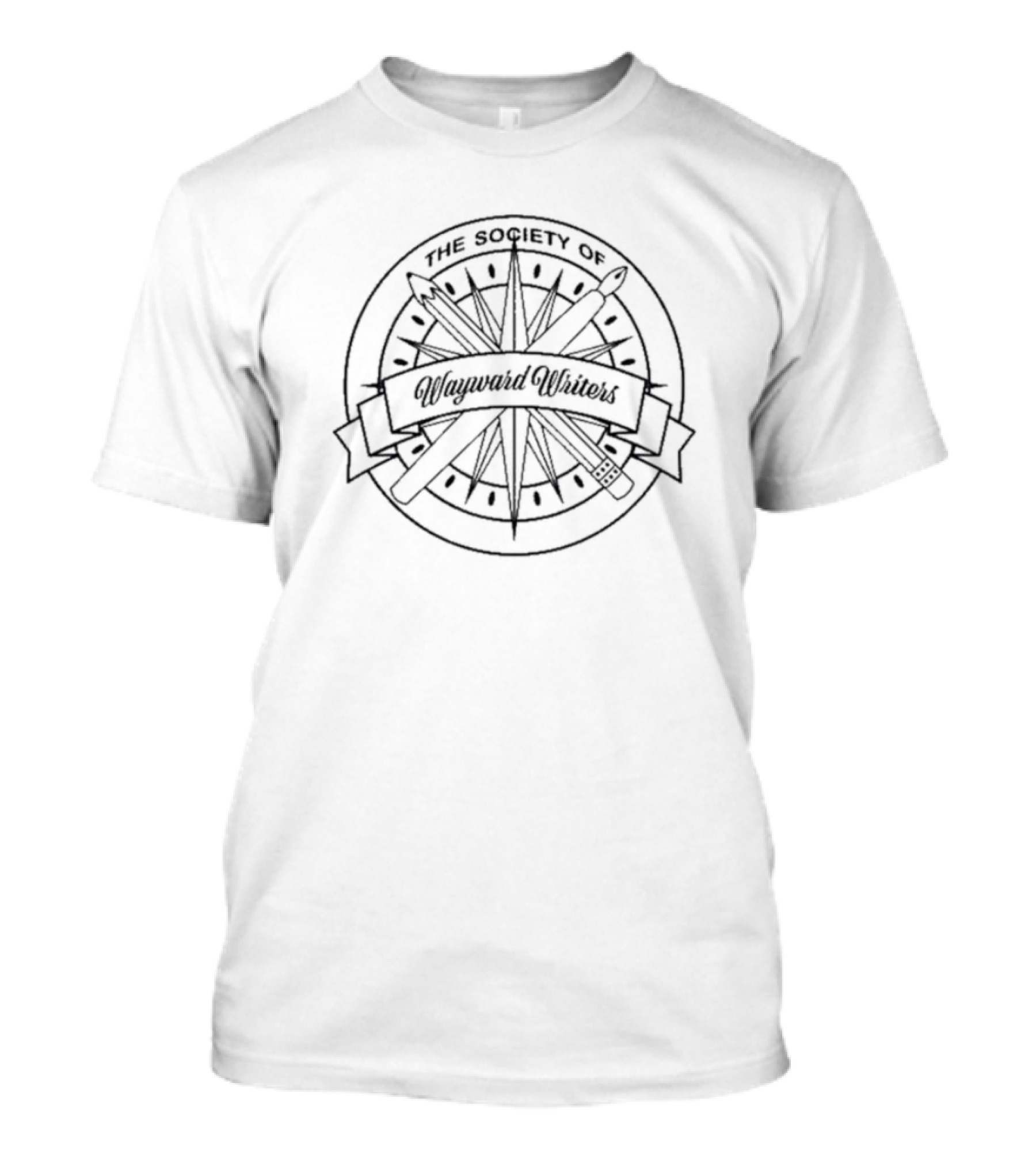The Society Of Wayward Writers Compass And Quill T-Shirt