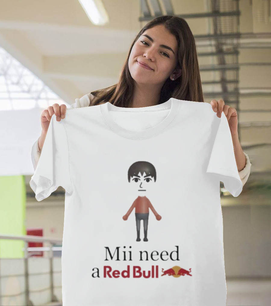 Mii Need A Red Bull Unethicalthreads Gaming Energy T-Shirt