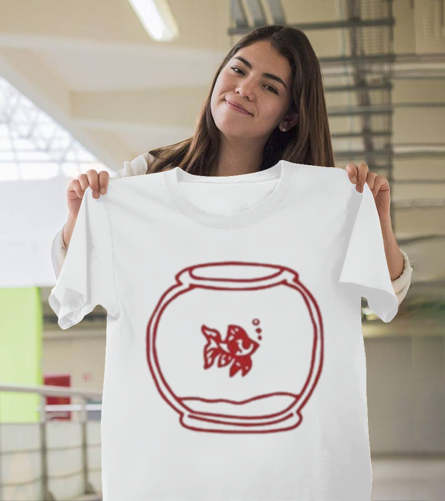 Paige Fish Bowl Red Fish Visual T-Shirt