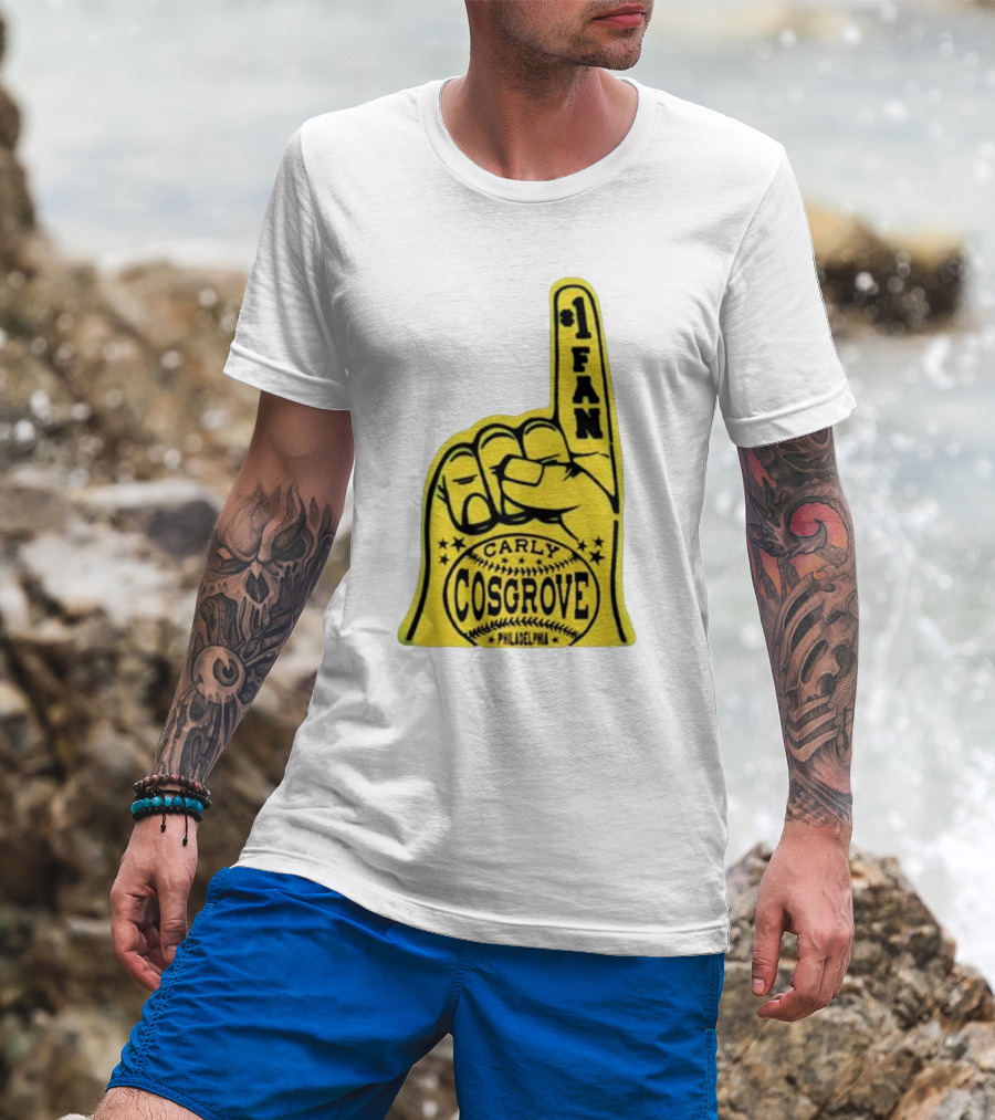 Carly Cosgrove Philadelphia Number One Fan Foam Finger T-Shirt