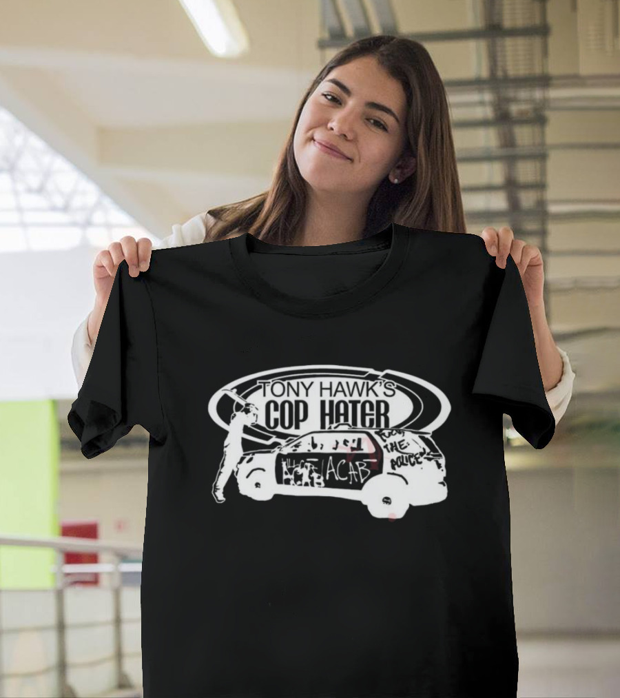 Tony Hawk's Cop Hater Acab From The Police T-Shirt