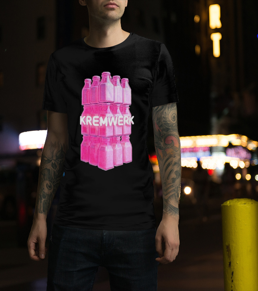 Kremwerk Seattle Wa Pink Cream Bottles Factory T-Shirt