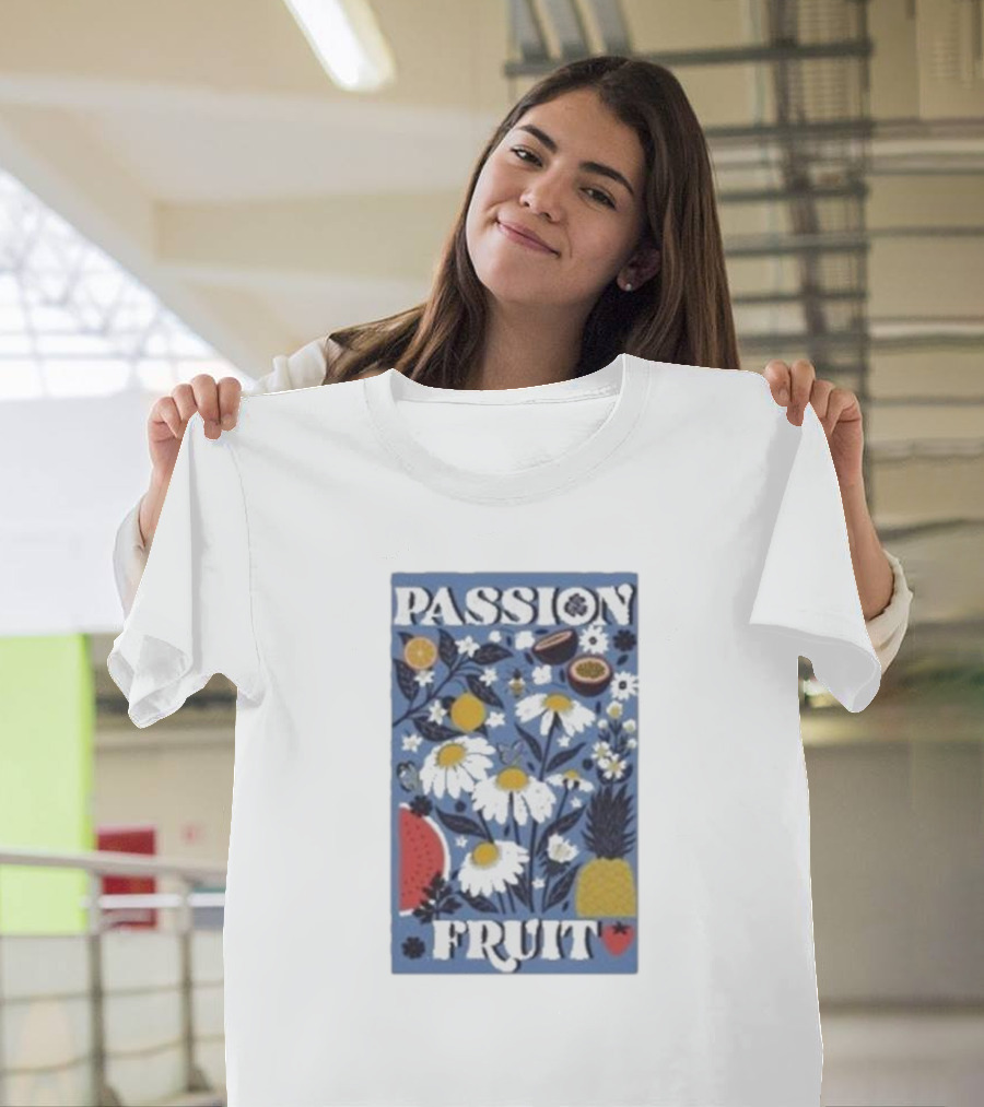 PASSION FRUIT Floral Charm With Passion Fruit And Pineapple T-Shirt