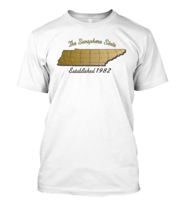 The Sunsphere State Tennessee Map Established 1982 T-Shirt