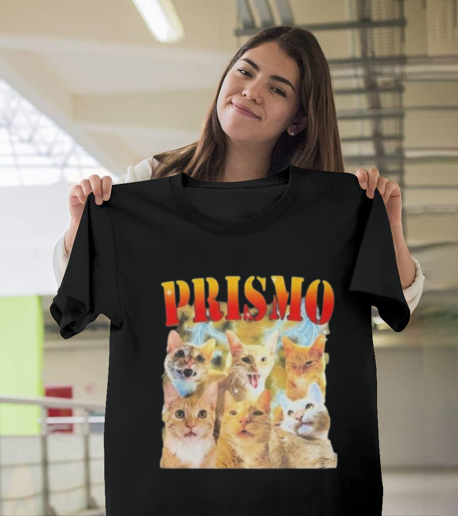 Prismo Cats Colorful Expressions Feline Montage T-Shirt